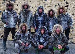 The Team Kitted in Seal Skins